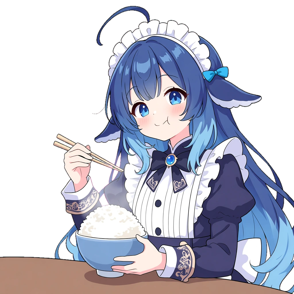 鲸鱼娘吃白米饭